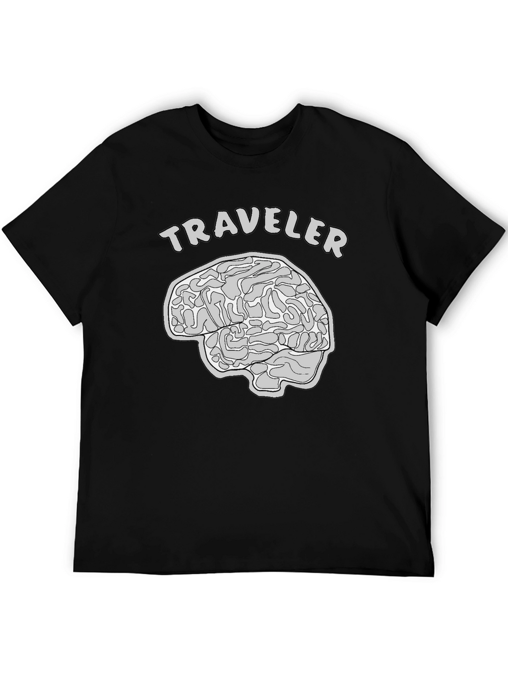 Traveler Brain Graphic T-Shirt