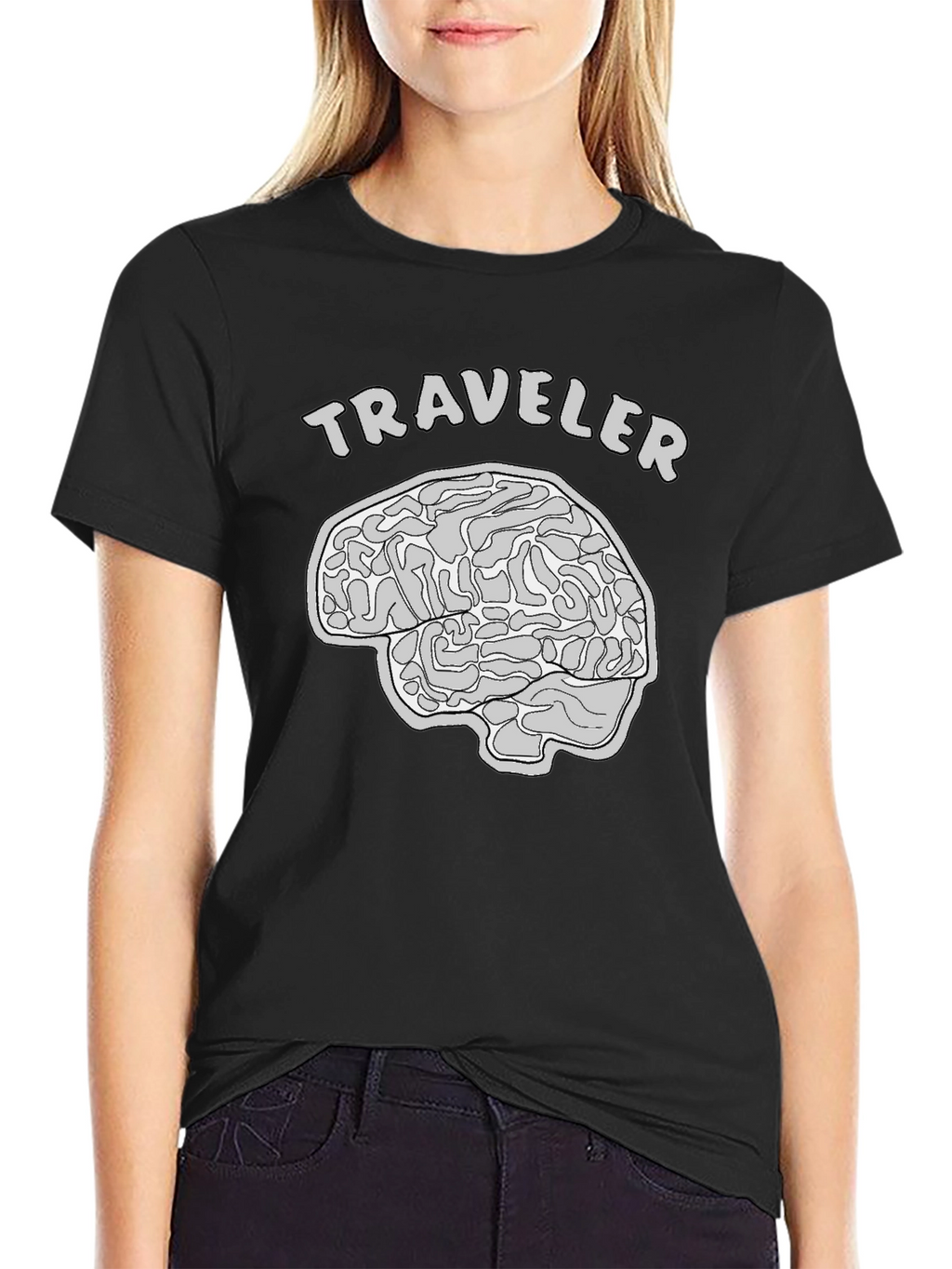 Traveler Brain Graphic T-Shirt
