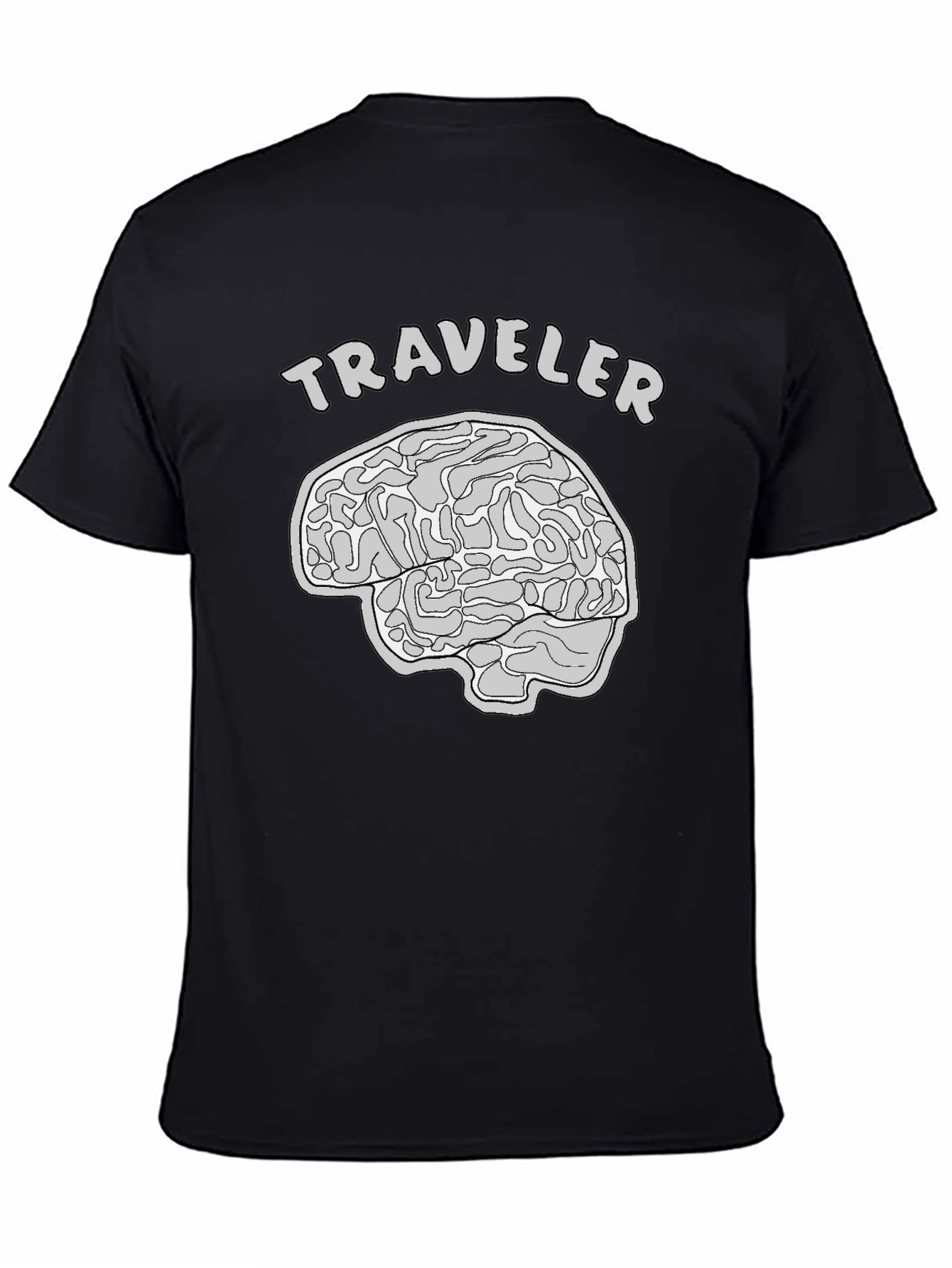Traveler Brain Graphic T-Shirt