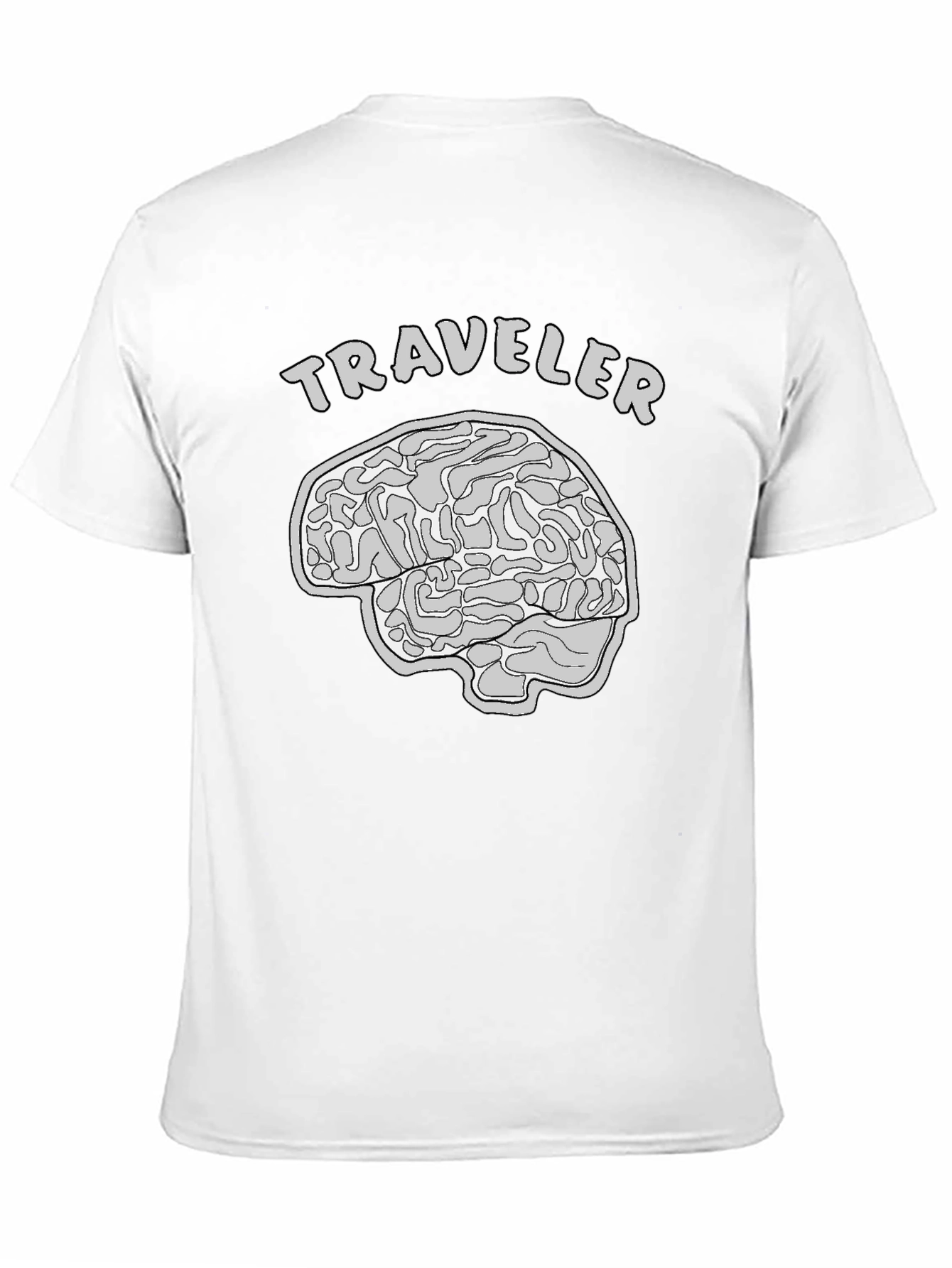 Traveler Brain Graphic T-Shirt