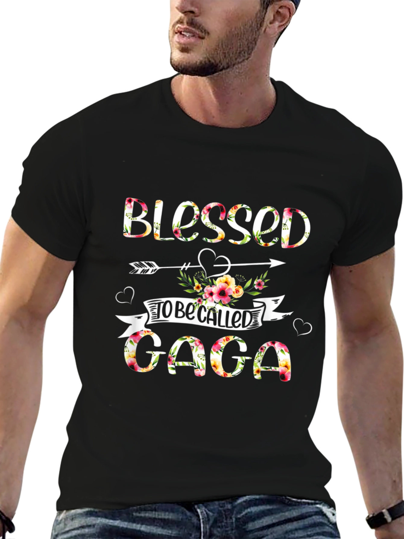 Blessed to Be Called Gaga Floral T-Shirt