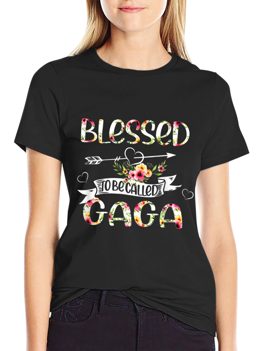 Blessed to Be Called Gaga Floral T-Shirt