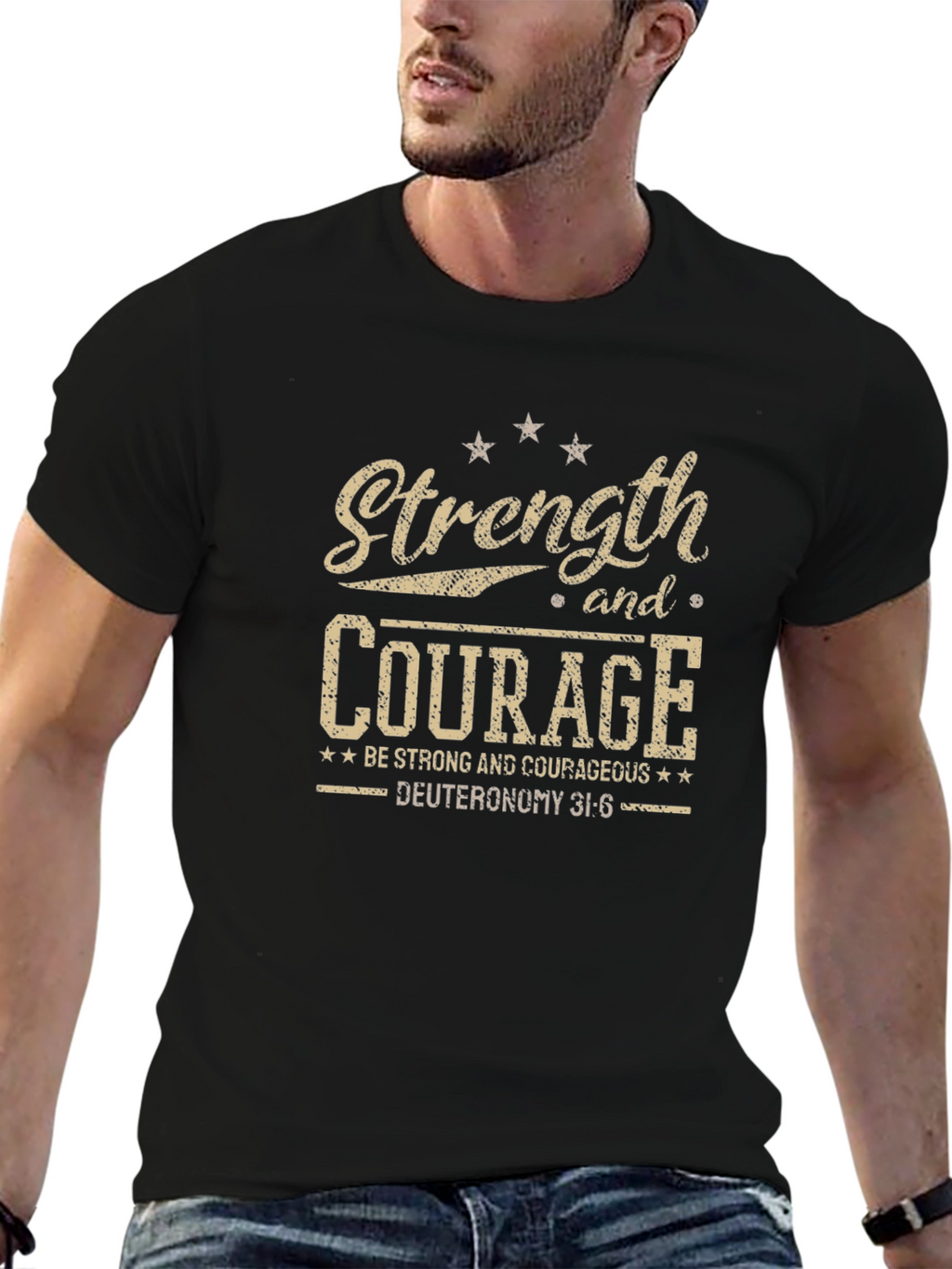 Strength and Courage Graphic Tee