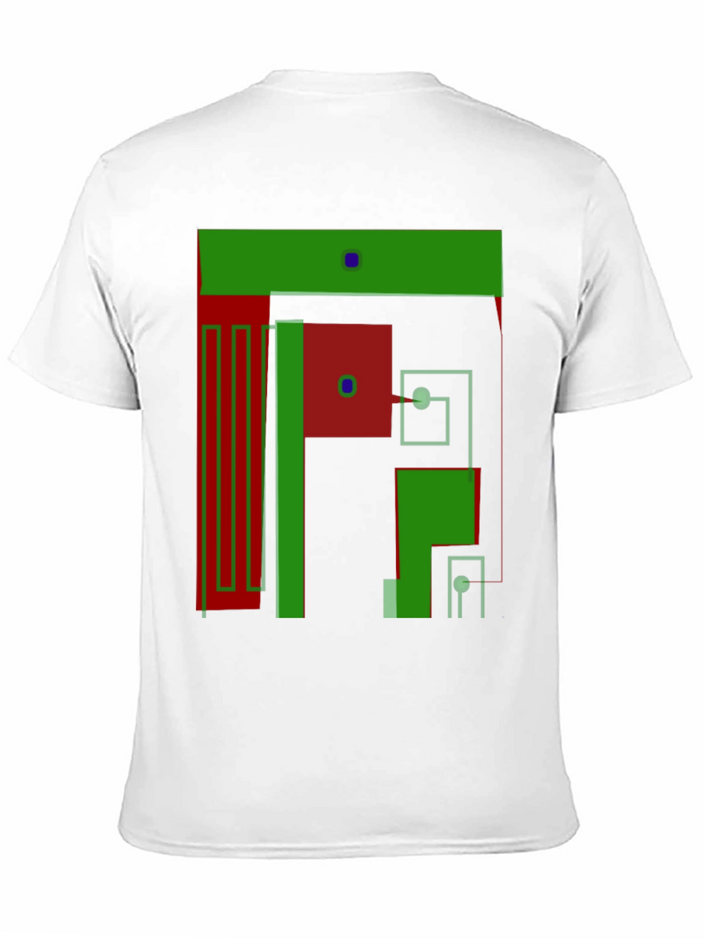 Abstract Geometric Graphic T-Shirt - Modern Art Tee