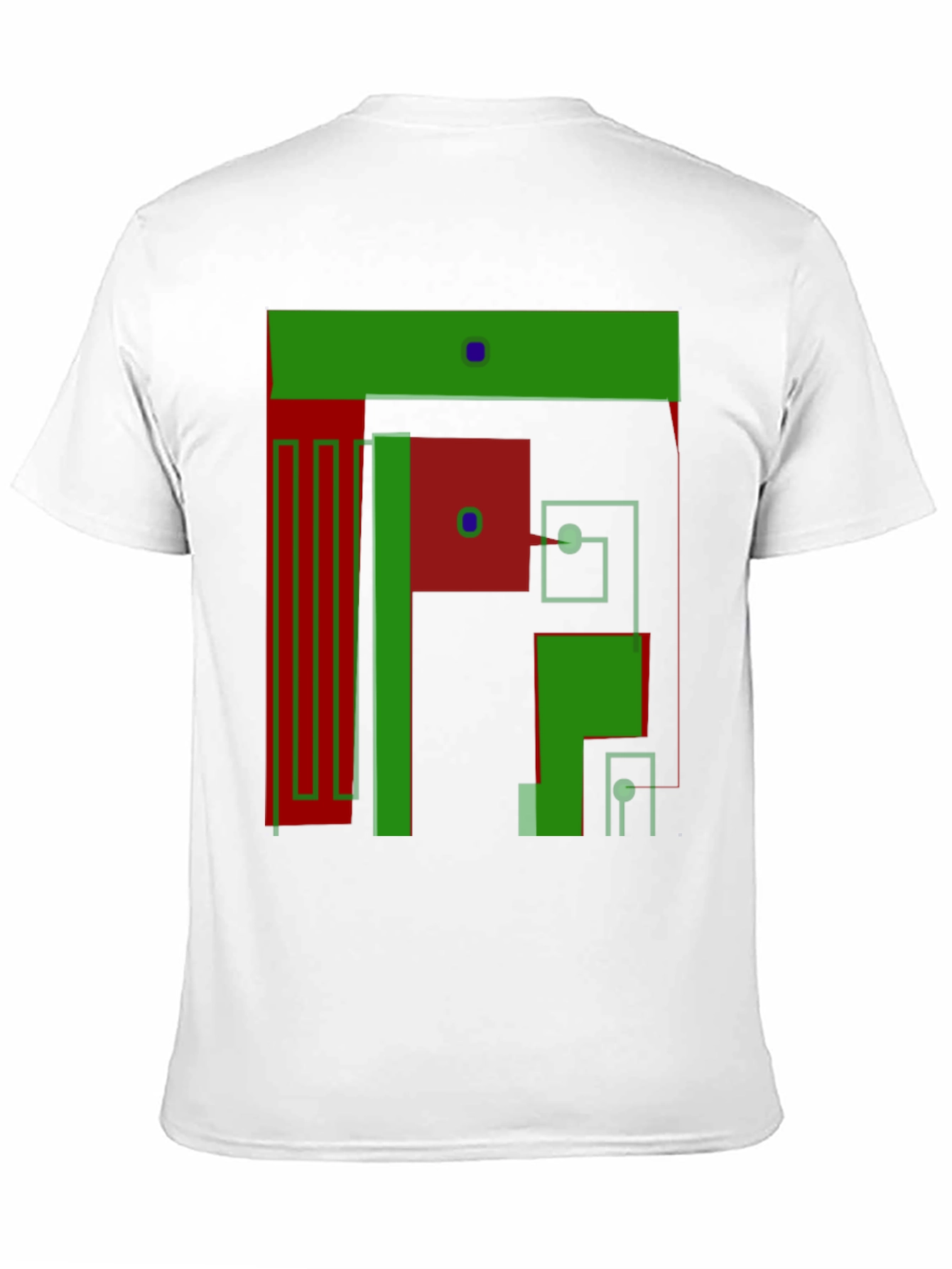 Abstract Geometric Graphic T-Shirt - Modern Art Tee