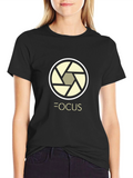 Focus Camera Graphic T-Shirt - Black