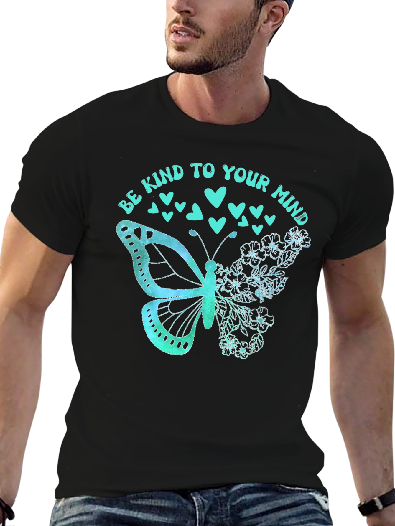 Be Kind To Your Mind Butterfly Graphic Tee
