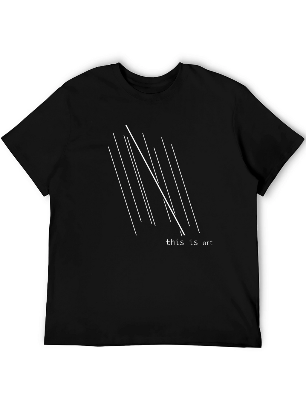 Minimalist Art T-Shirt - Black Graphic Tee