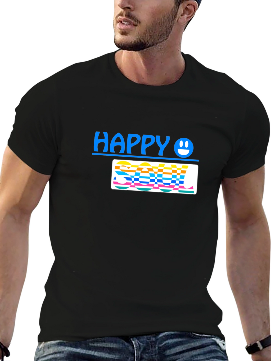 Happy Soul Graphic Tee - Stylish Comfort