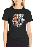 Lion and Isaiah Graphic Tee - Faith Inspired T-Shirt
