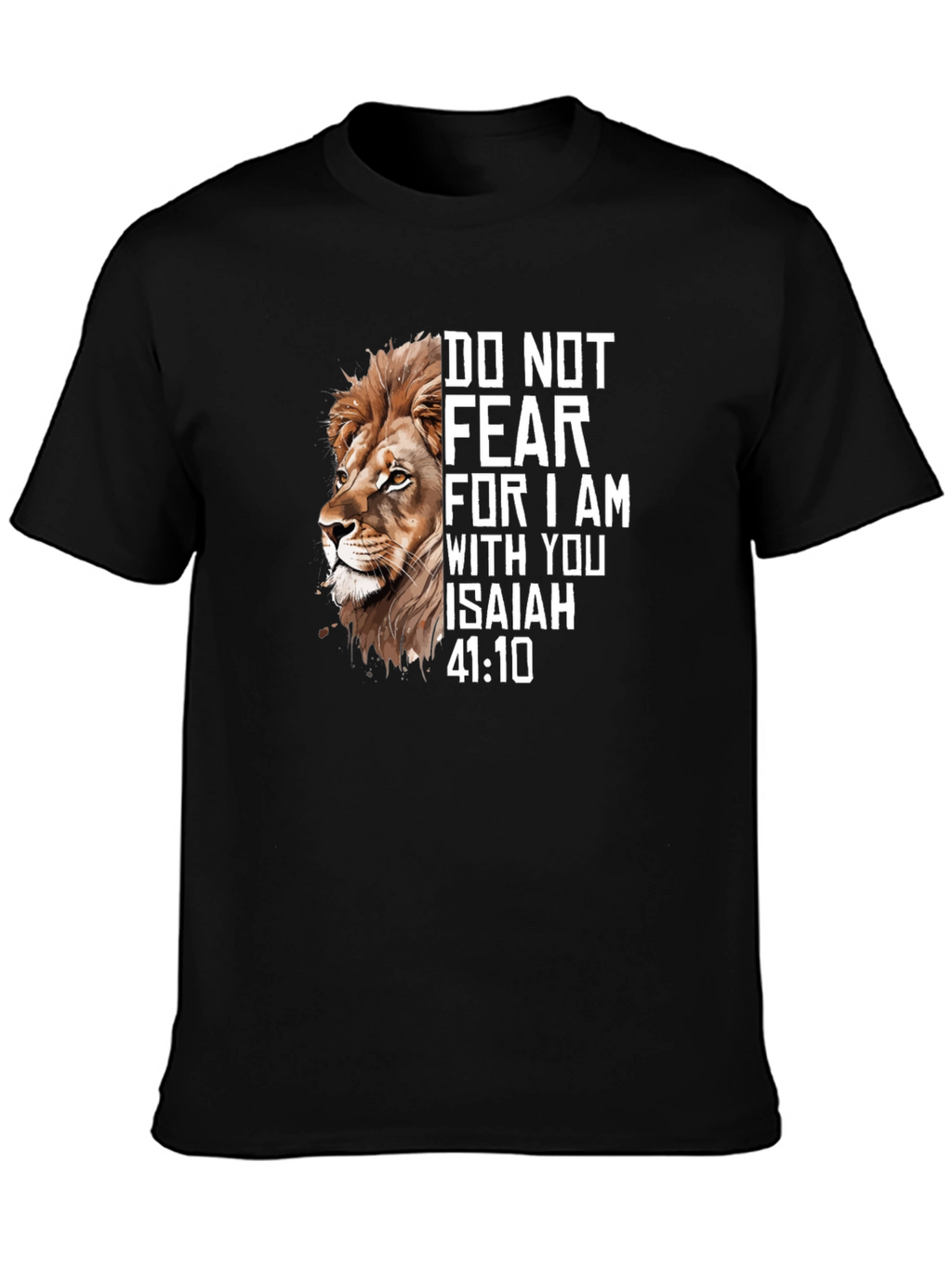 Lion and Isaiah Graphic Tee - Faith Inspired T-Shirt