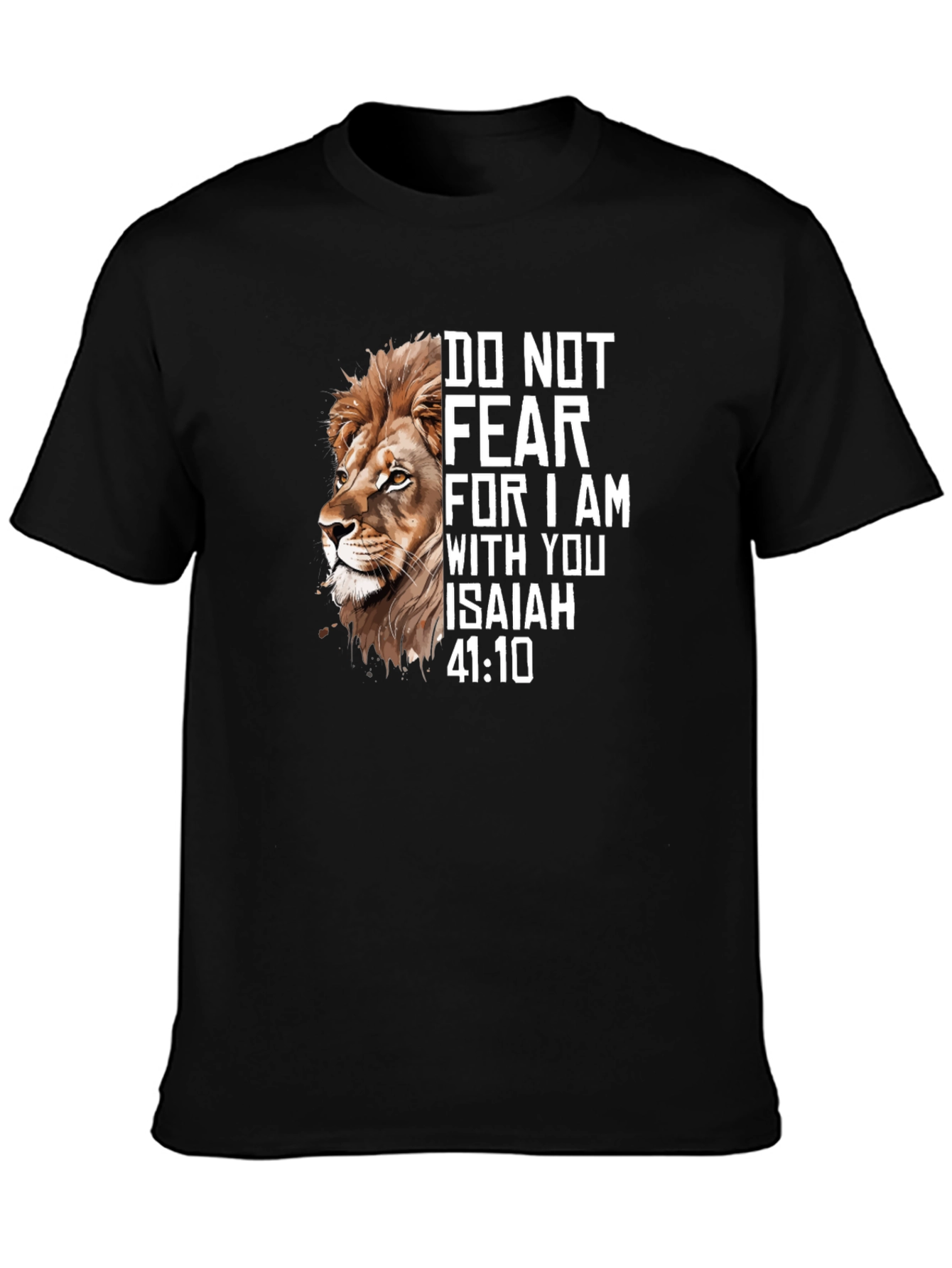Lion and Isaiah Graphic Tee - Faith Inspired T-Shirt