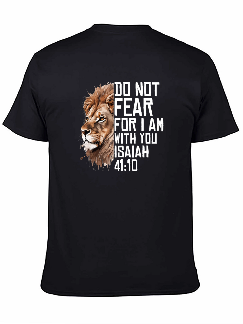 Lion and Isaiah Graphic Tee - Faith Inspired T-Shirt
