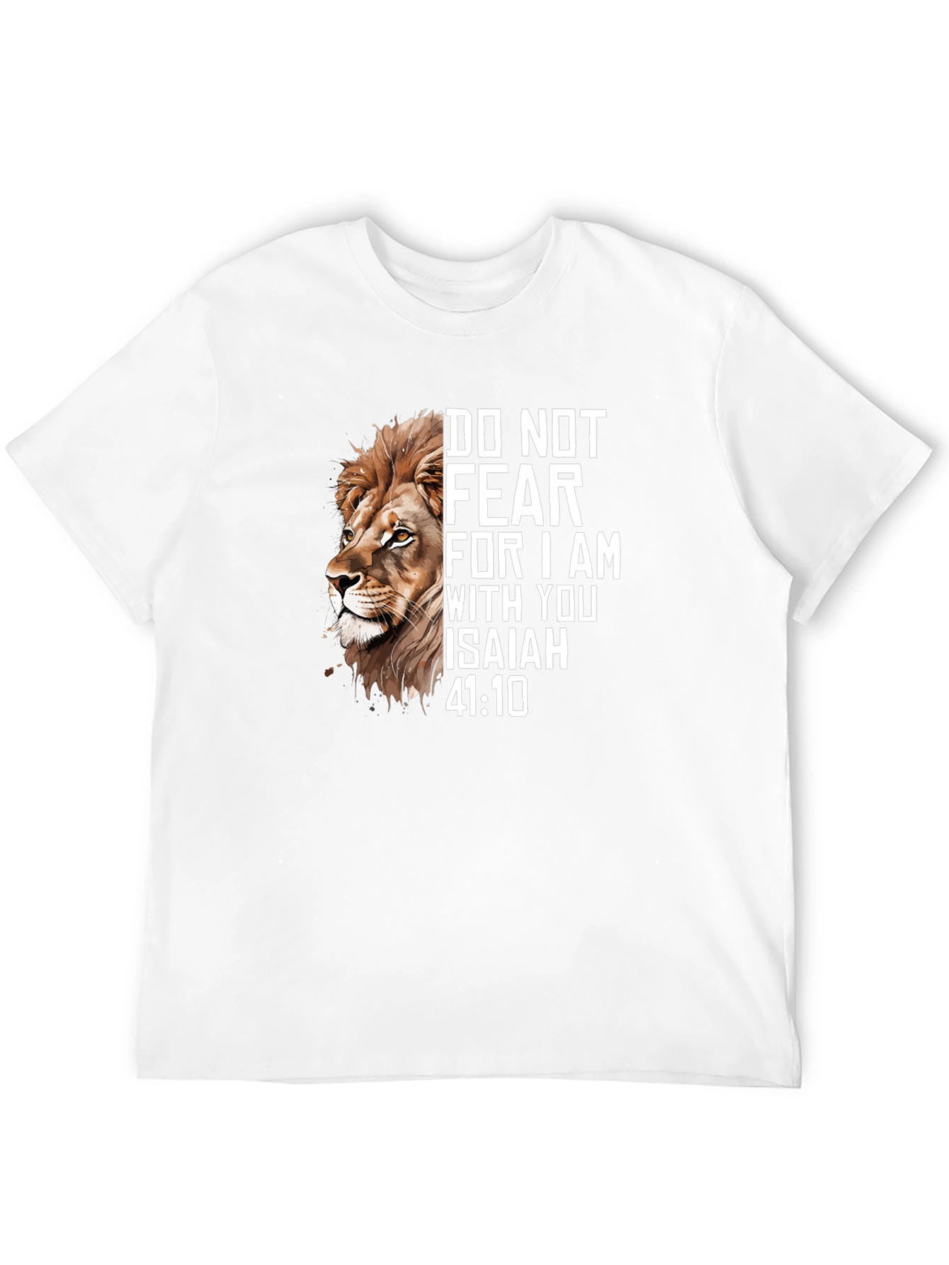 Lion and Isaiah Graphic Tee - Faith Inspired T-Shirt