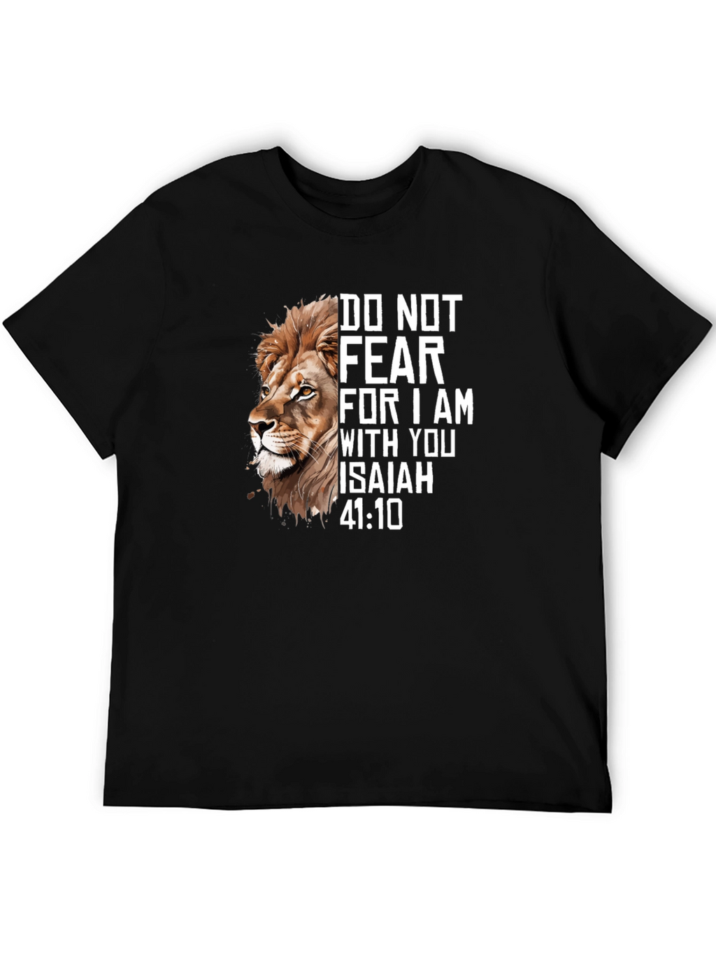 Lion and Isaiah Graphic Tee - Faith Inspired T-Shirt