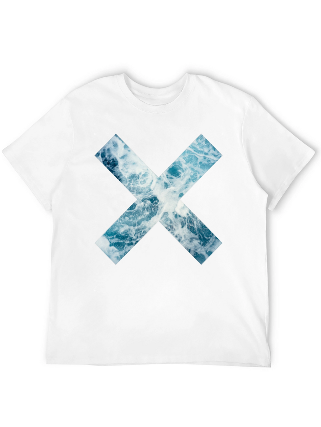 Ocean Wave X Graphic Black T-Shirt