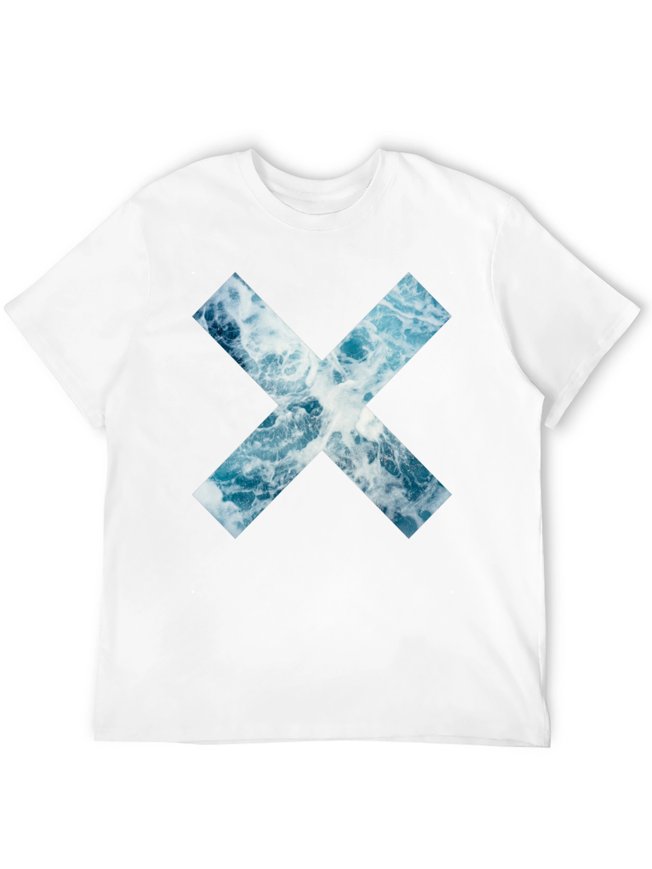Ocean Wave X Graphic Black T-Shirt
