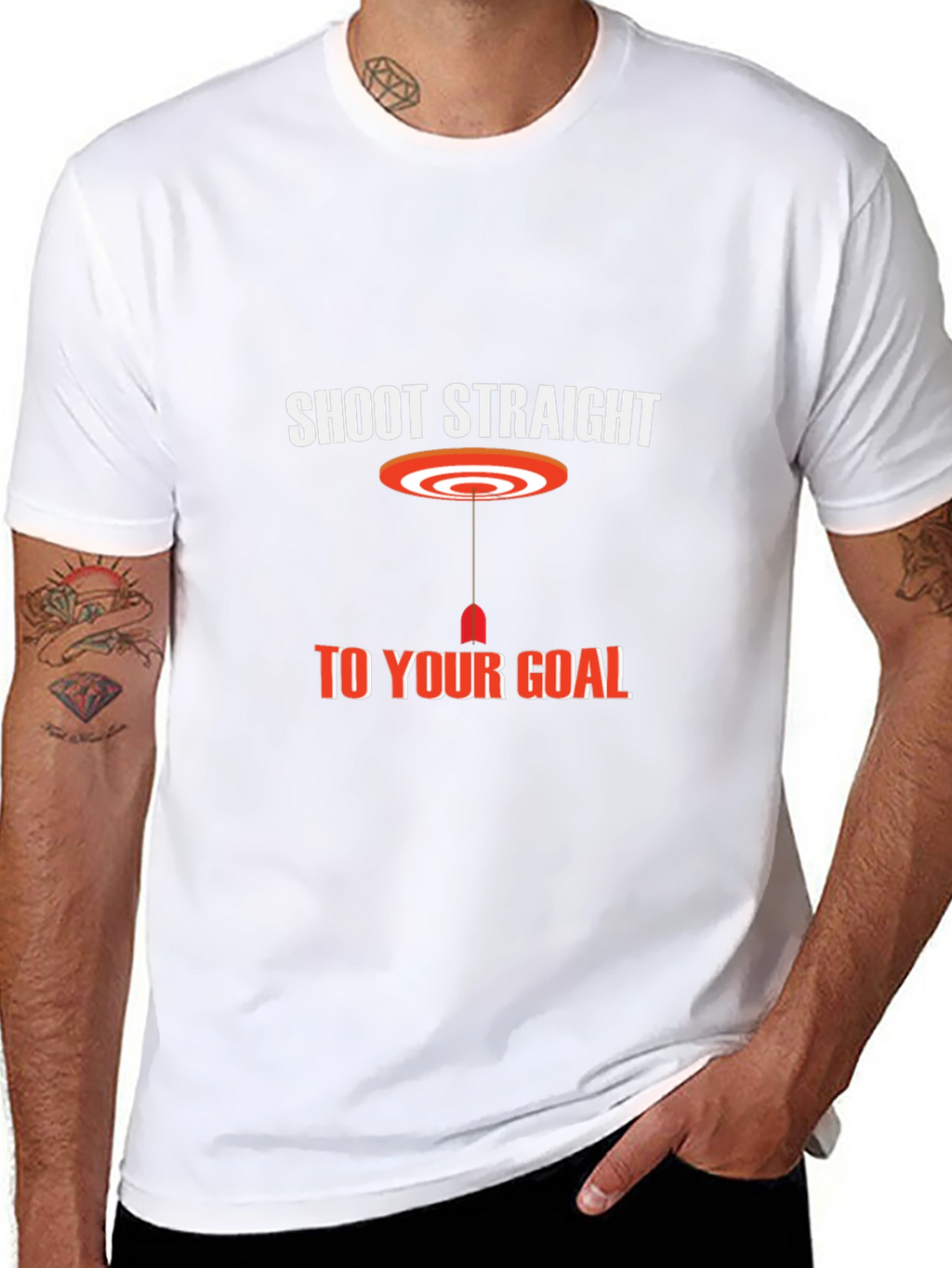 Shoot Straight T-Shirt - Black Graphic Tee