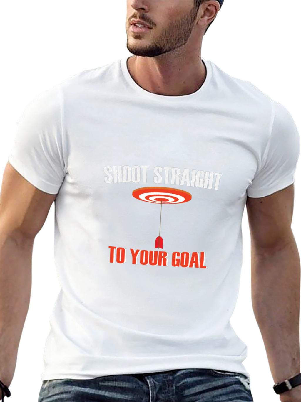 Shoot Straight T-Shirt - Black Graphic Tee