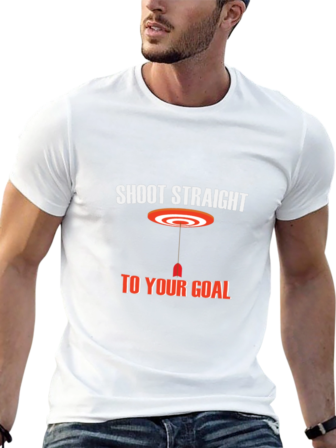 Shoot Straight T-Shirt - Black Graphic Tee