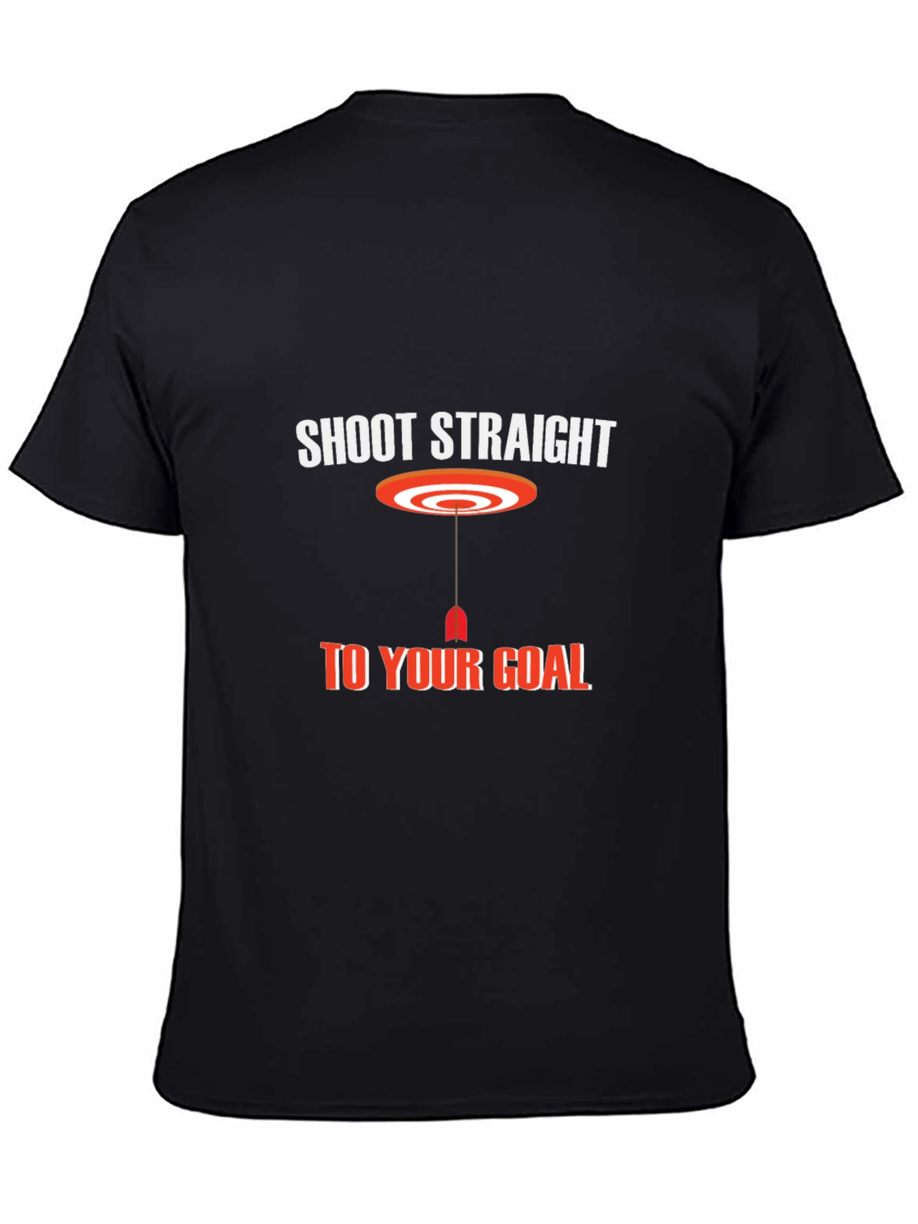 Shoot Straight T-Shirt - Black Graphic Tee