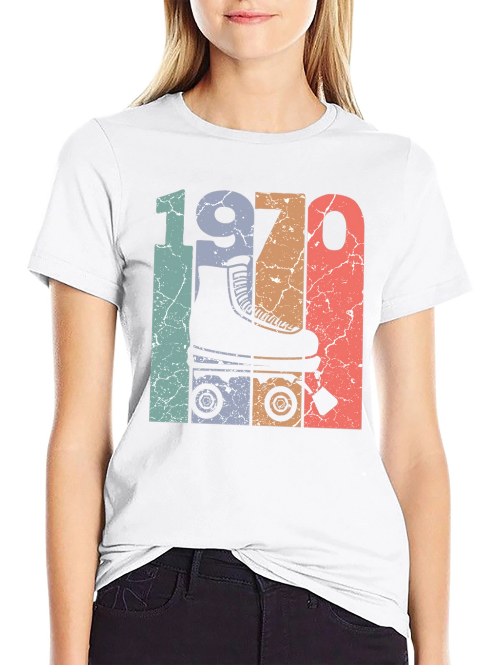 Retro 1970s Roller Skate T-Shirt