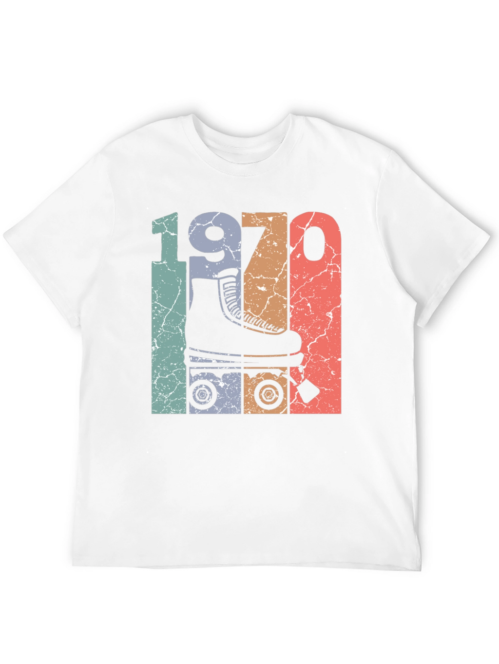 Retro 1970s Roller Skate T-Shirt