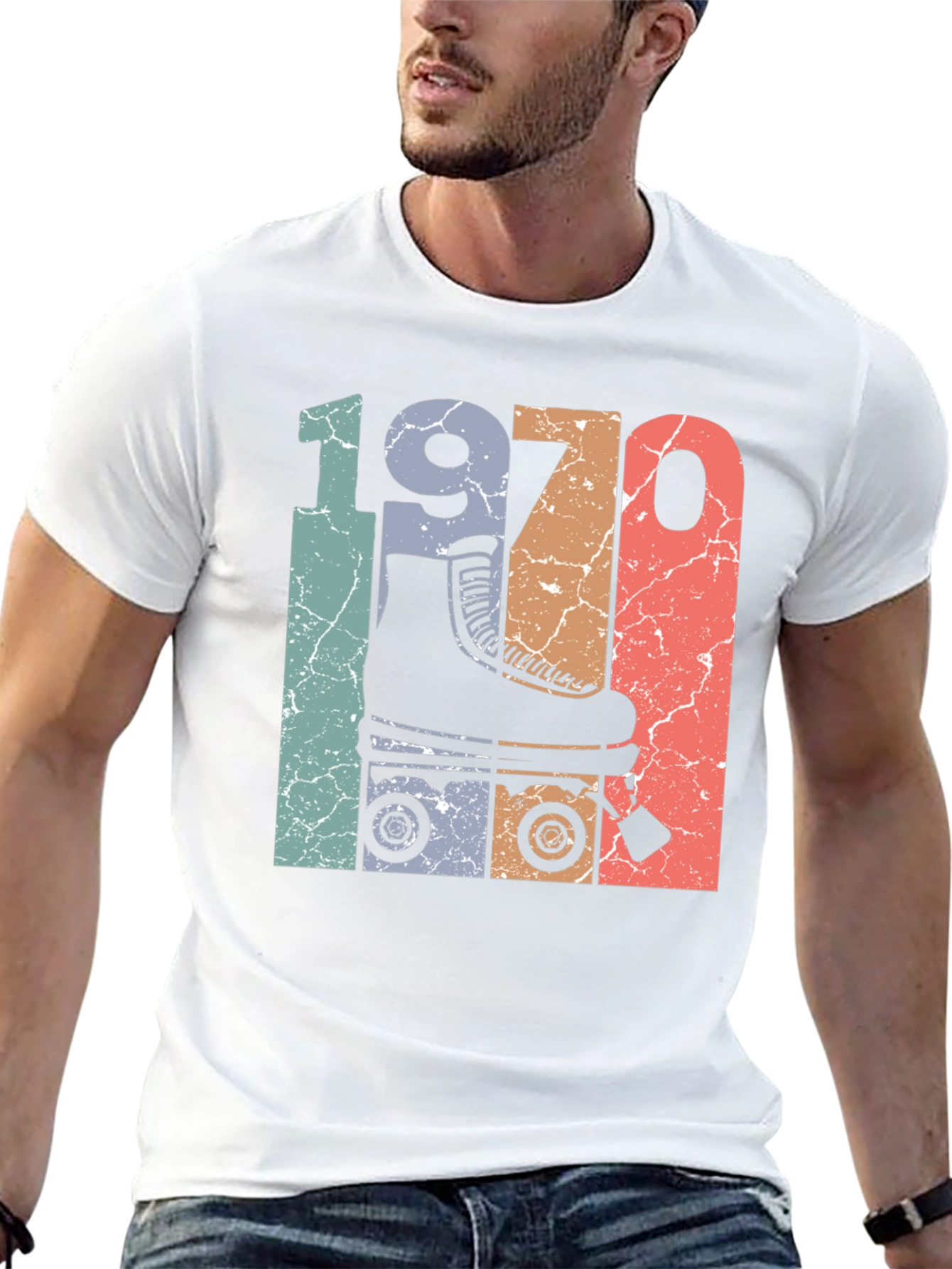 Retro 1970s Roller Skate T-Shirt