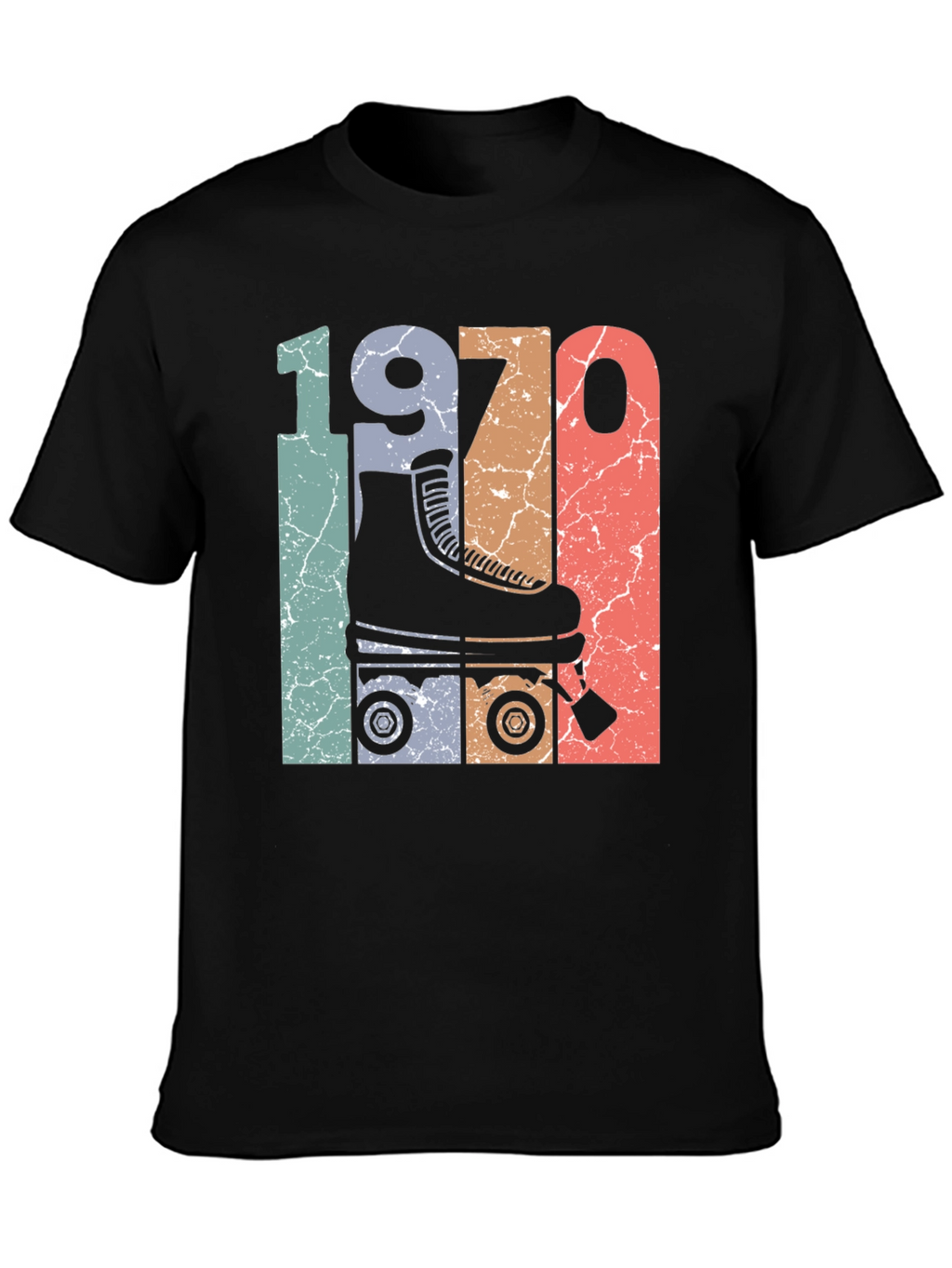 Retro 1970s Roller Skate T-Shirt