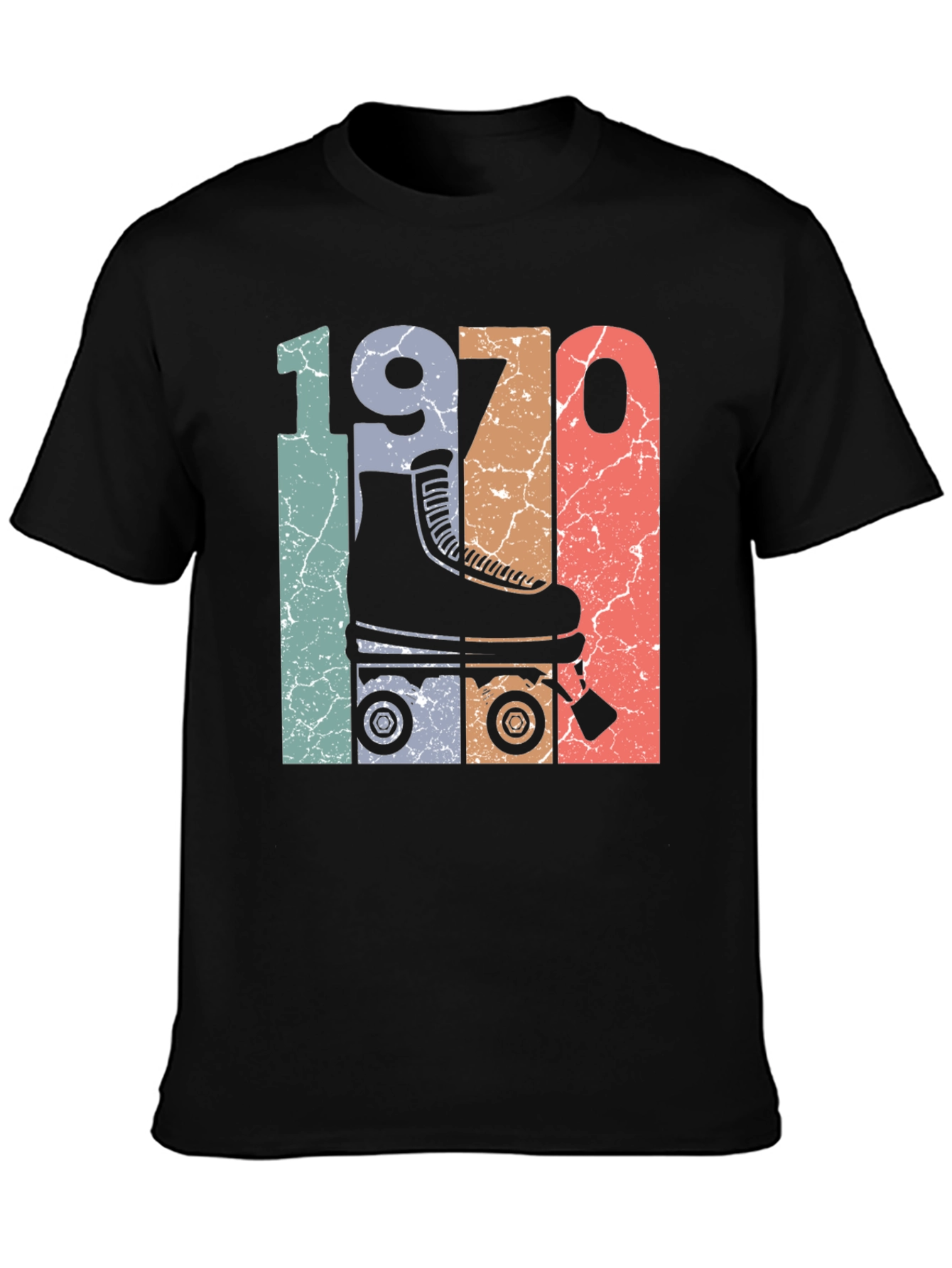 Retro 1970s Roller Skate T-Shirt
