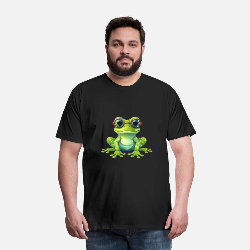 nerdy Frog with Glasses