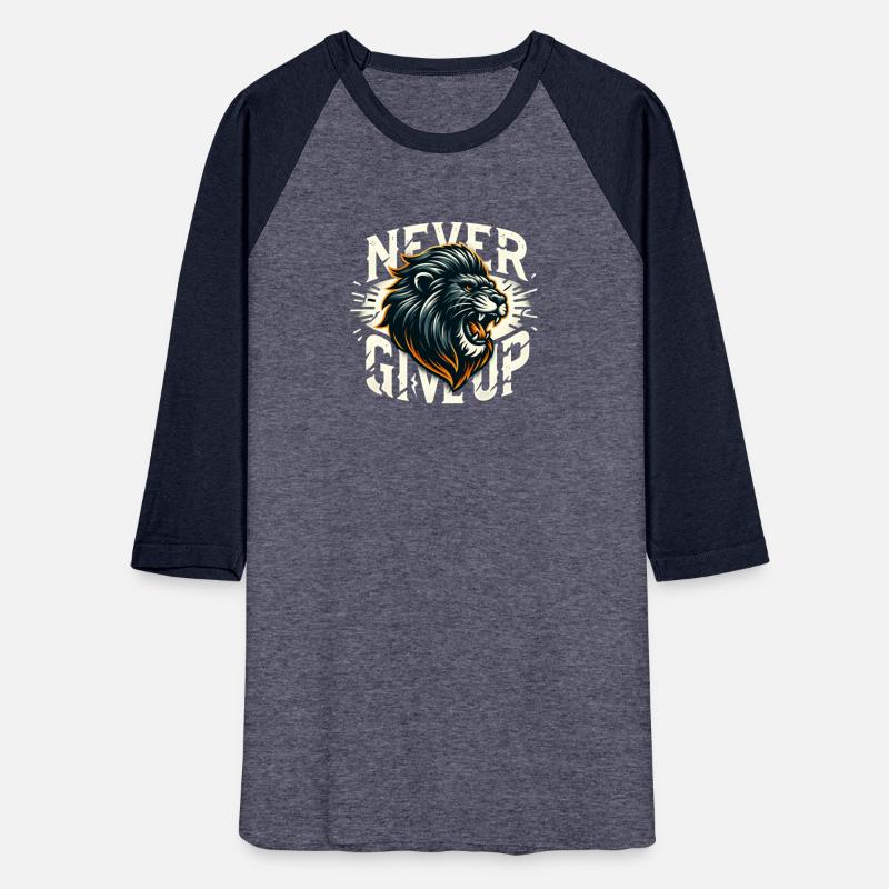 Never Give Up Fiery Lion Motivational