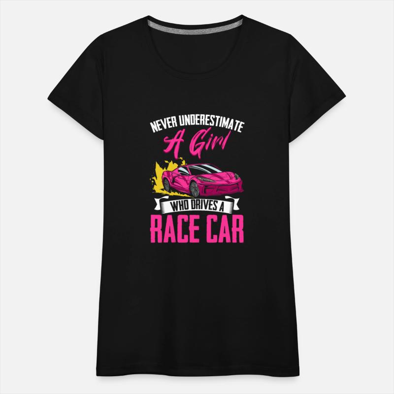 Never Underestimate A Girl Funny Car Race For
