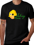 Homer Donut Baking Time Black T-Shirt