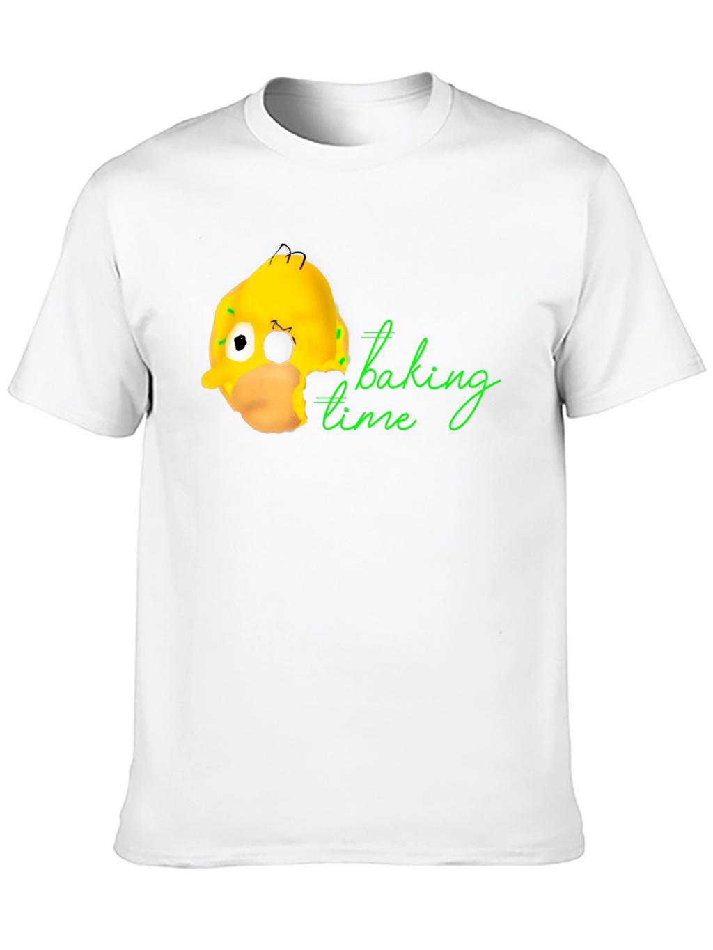 Homer Donut Baking Time Black T-Shirt