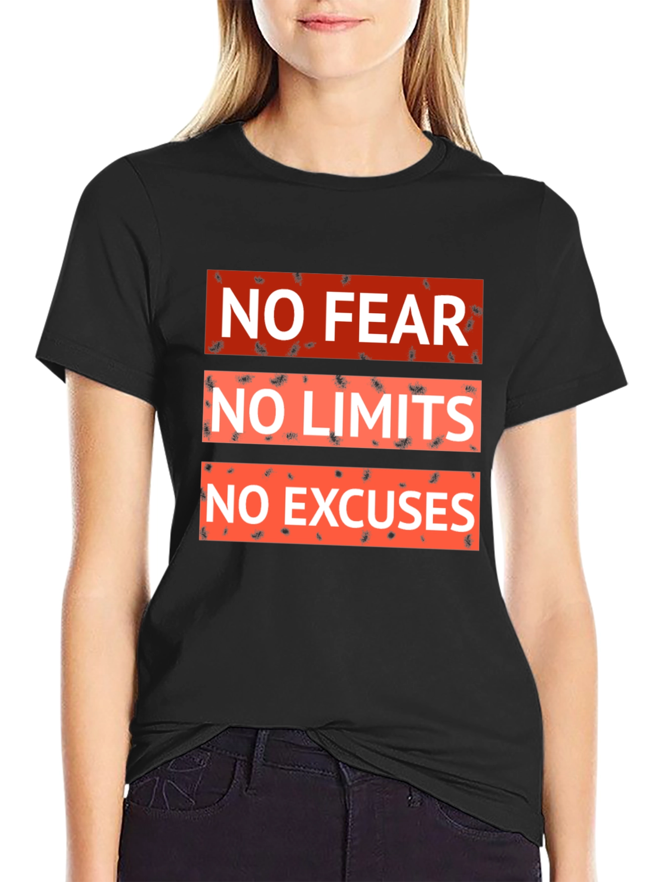 Motivational No Fear No Limits Graphic Tee