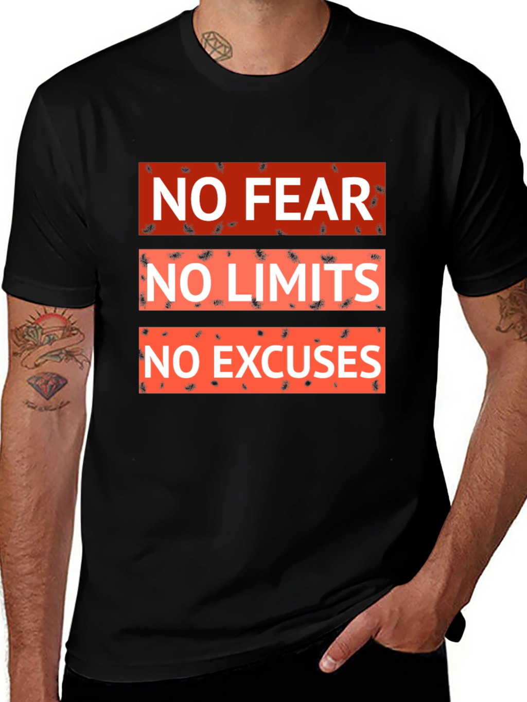 Motivational No Fear No Limits Graphic Tee