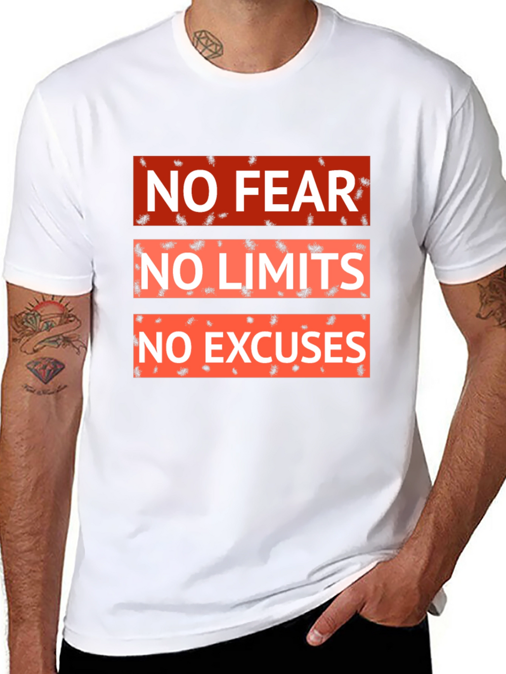Motivational No Fear No Limits Graphic Tee