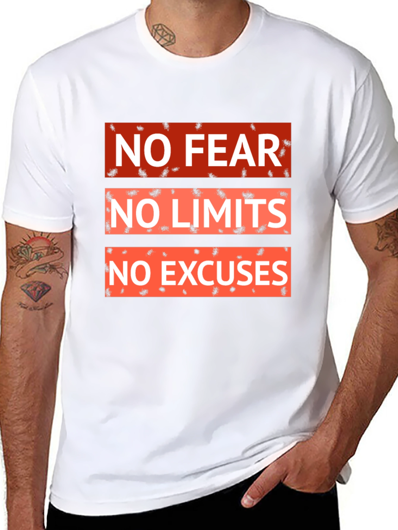 Motivational No Fear No Limits Graphic Tee