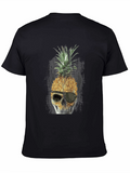 Pineapple Skull T-Shirt - Unique Graphic Tee