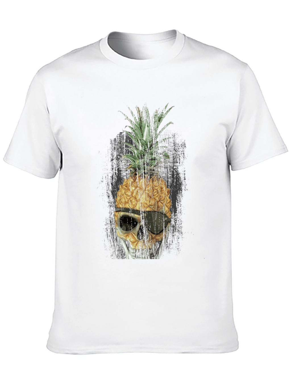 Pineapple Skull T-Shirt - Unique Graphic Tee