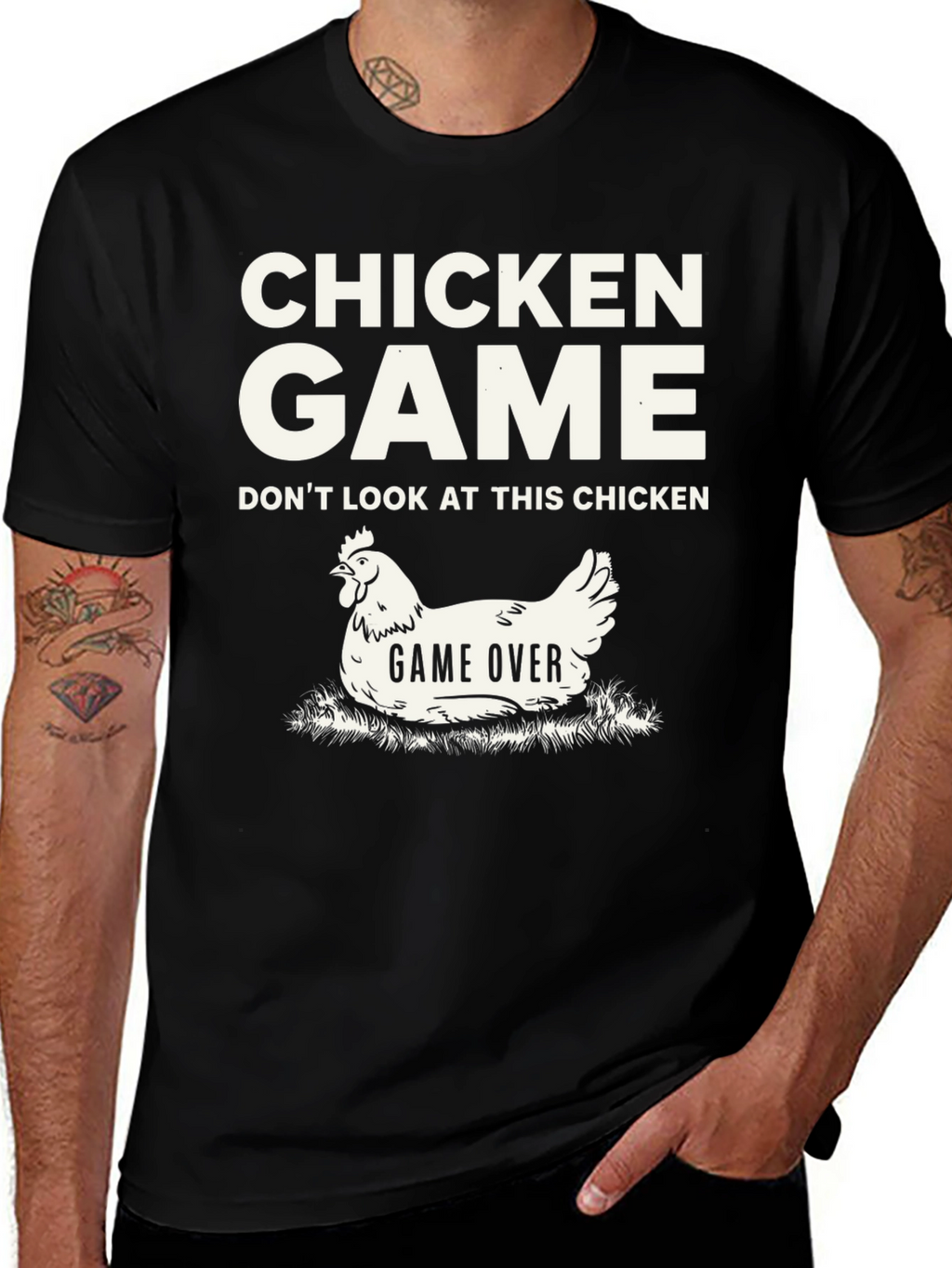 Chicken Game T-Shirt - Funny Humor Tee