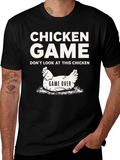 Chicken Game T-Shirt - Funny Humor Tee