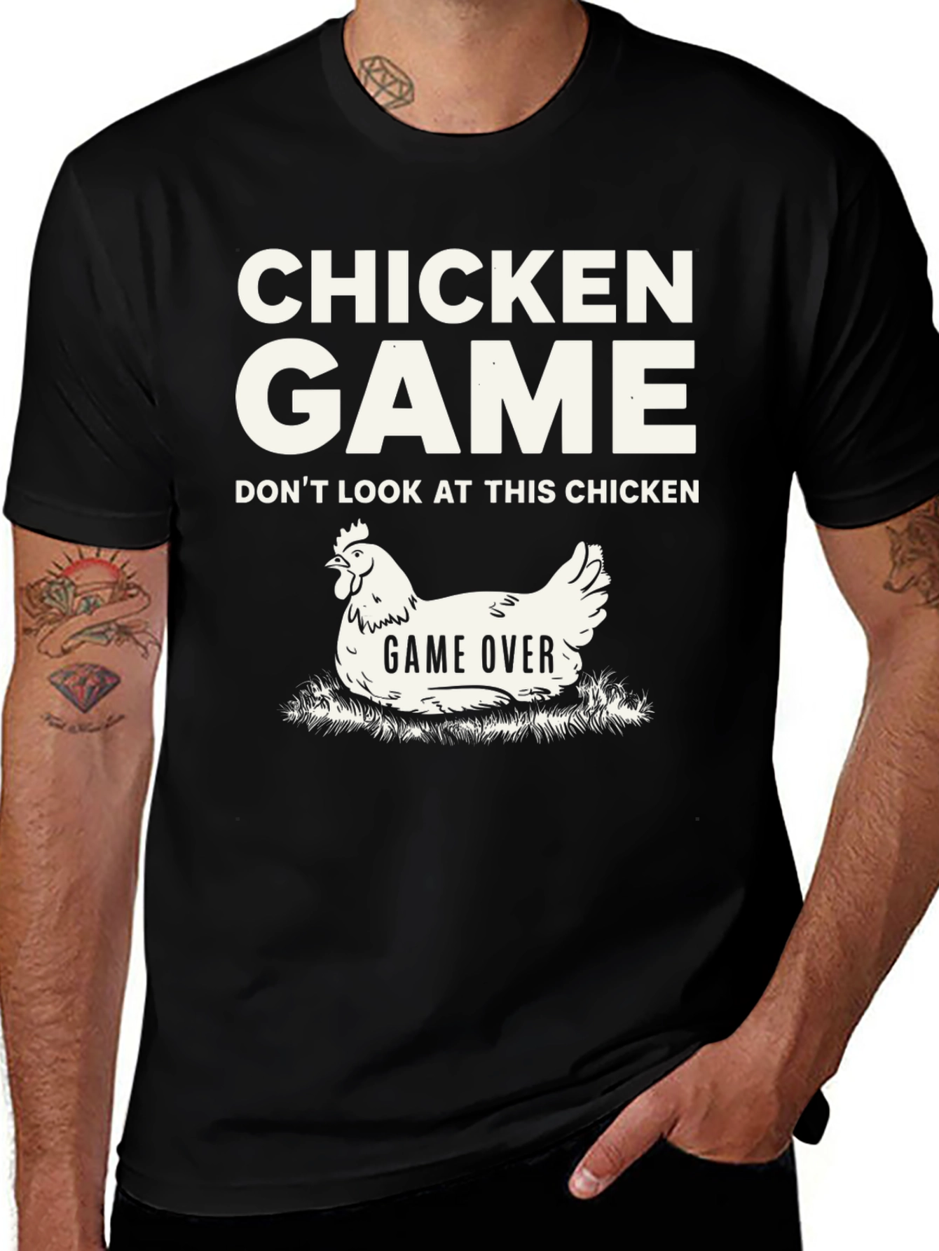 Chicken Game T-Shirt - Funny Humor Tee