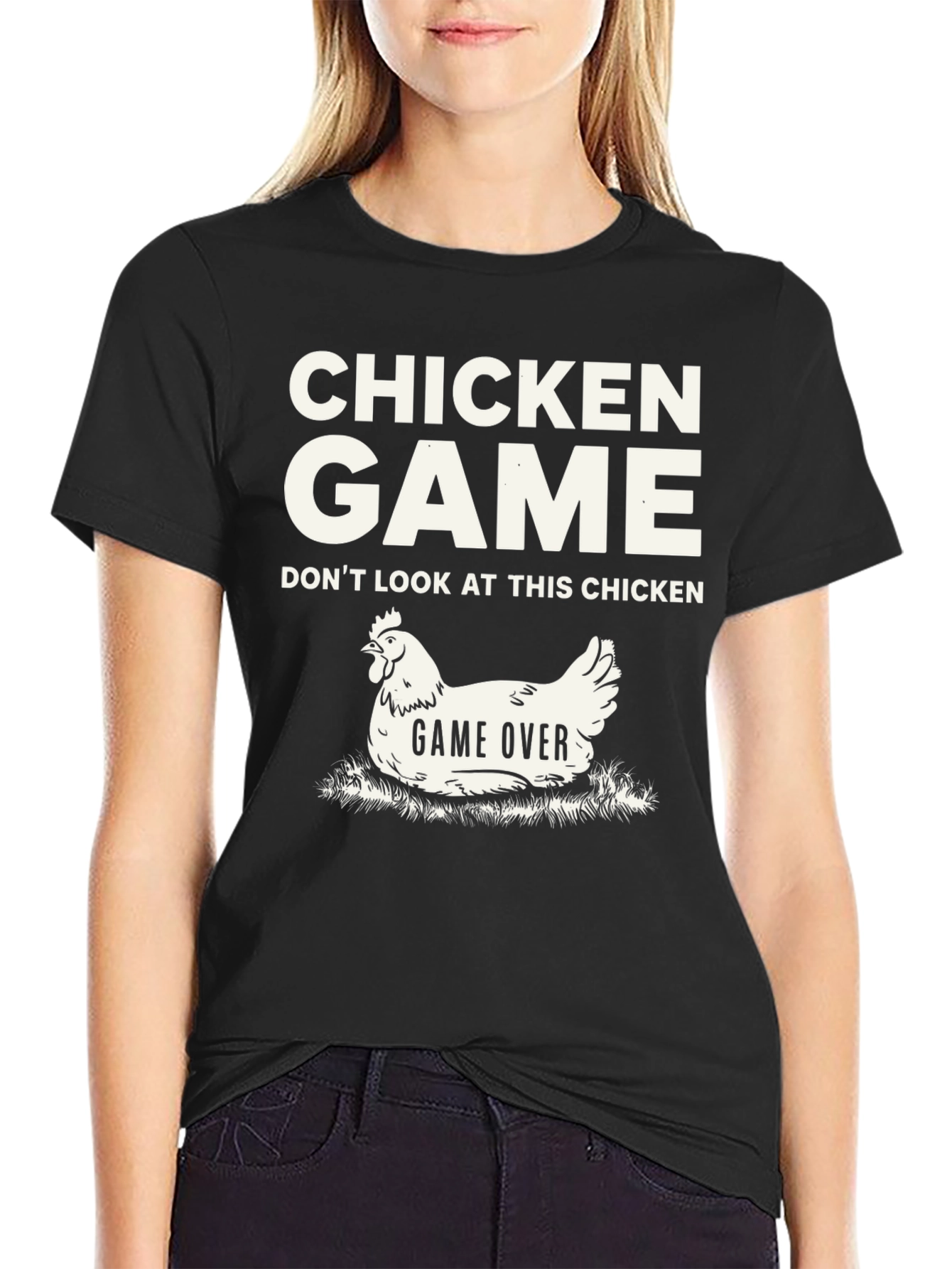 Chicken Game T-Shirt - Funny Humor Tee