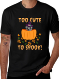 Too Cute To Spook Halloween Dog T-Shirt