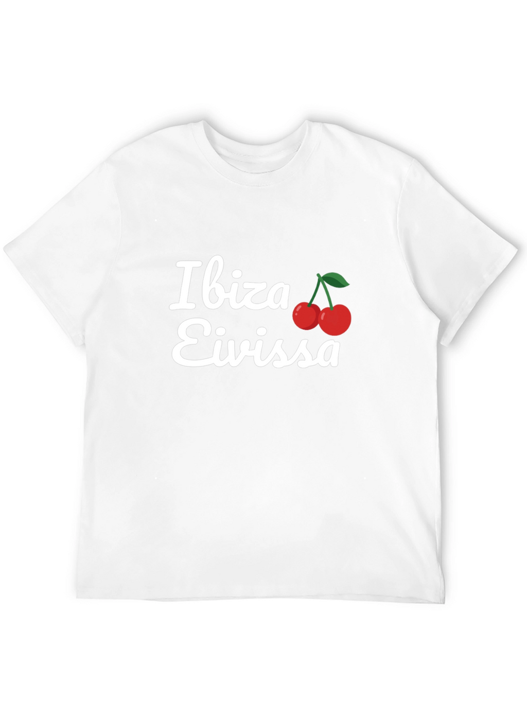 Ibiza Eivissa T-Shirt Cherry Logo Black Tee