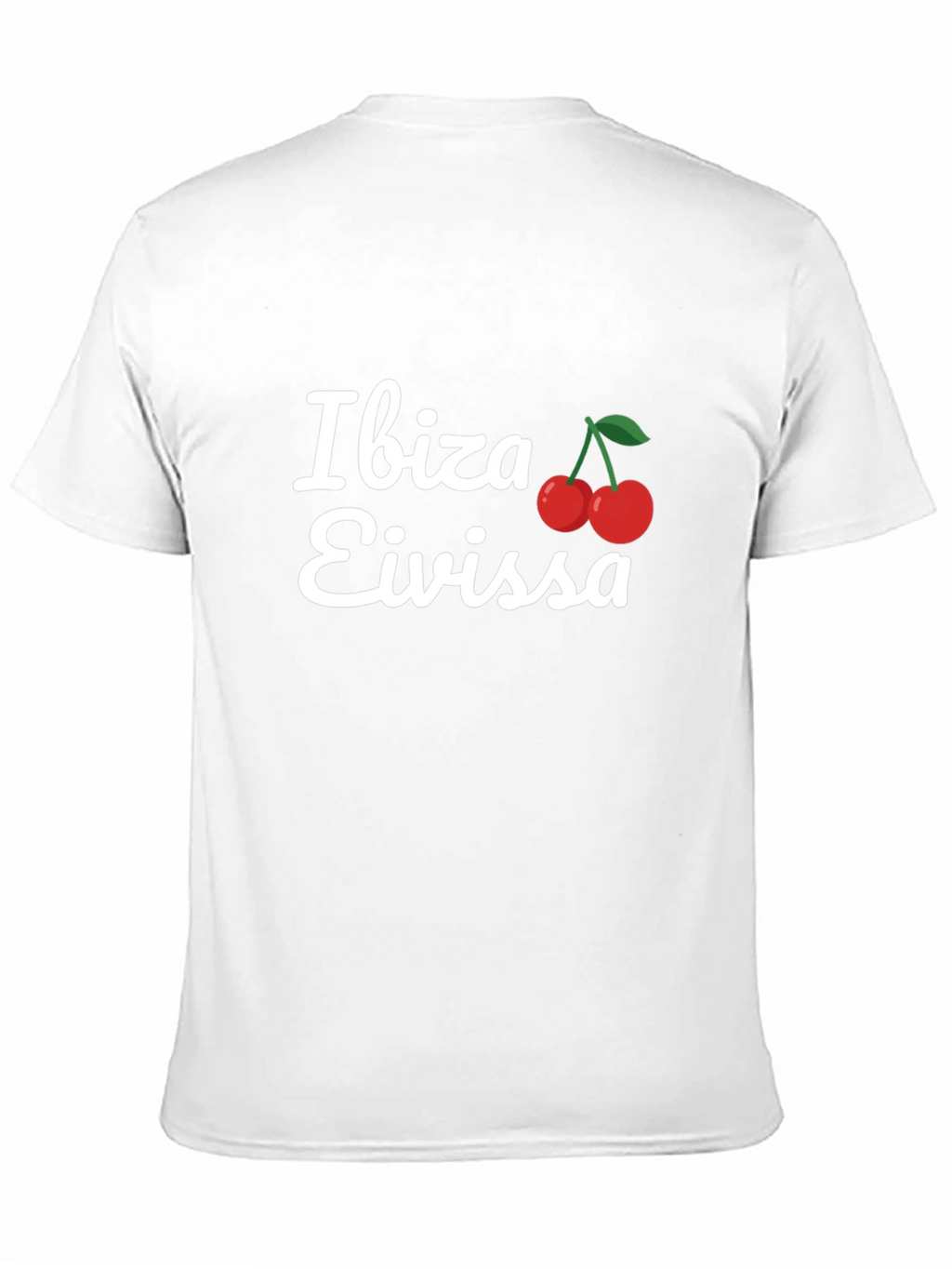 Ibiza Eivissa T-Shirt Cherry Logo Black Tee