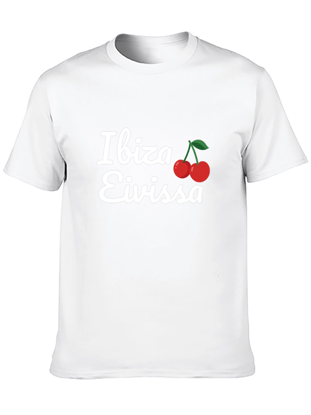 Ibiza Eivissa T-Shirt Cherry Logo Black Tee