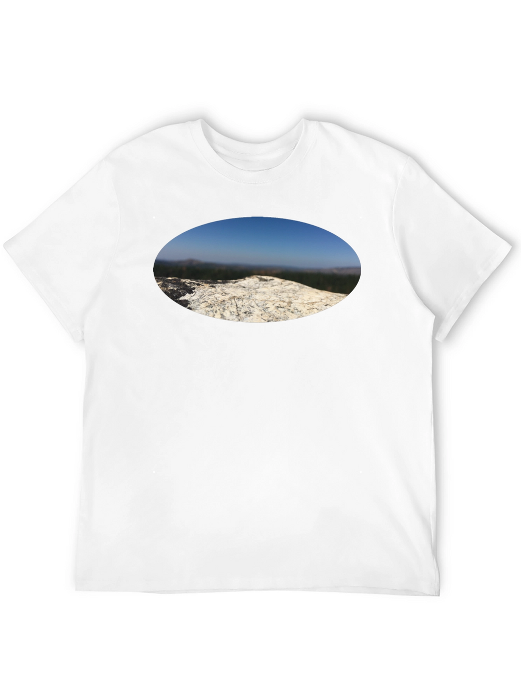 Nature View T-Shirt - Black Cotton Tee